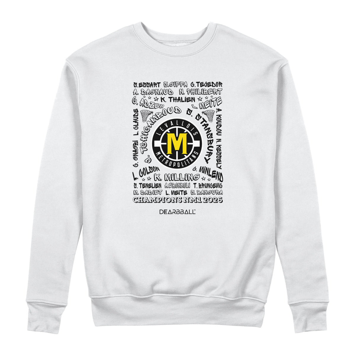 DearBBall Sweat - LEVALLOIS METROPOLITANS Words Matter Champs Edition