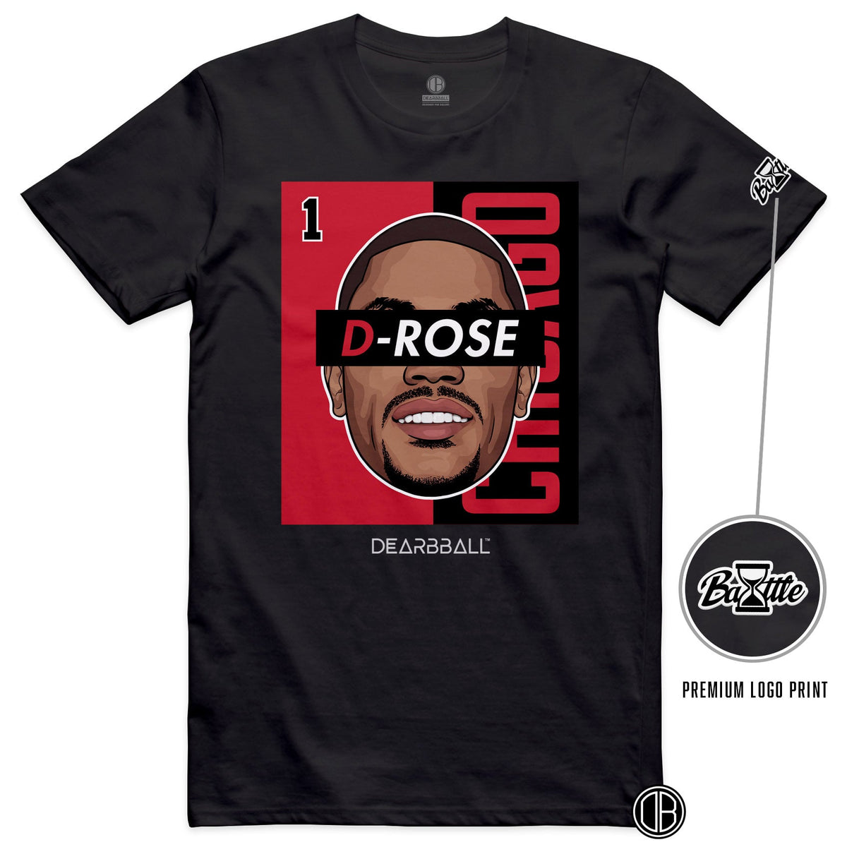DearBBall T-Shirt - D-ROSE CHICAGO BOG Premium Edition