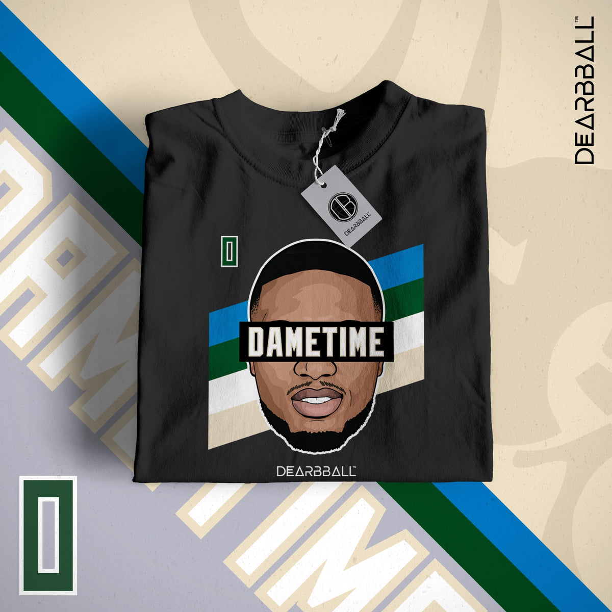DearBBall T-Shirt - DameTime Stripes 0 Edition