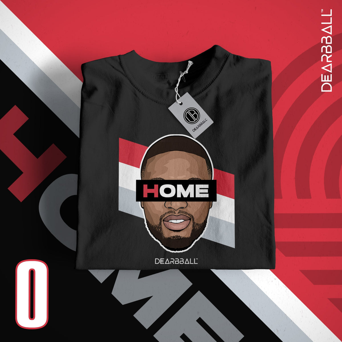 DearBBall T-Shirt - DAME HOME Stripes Edition