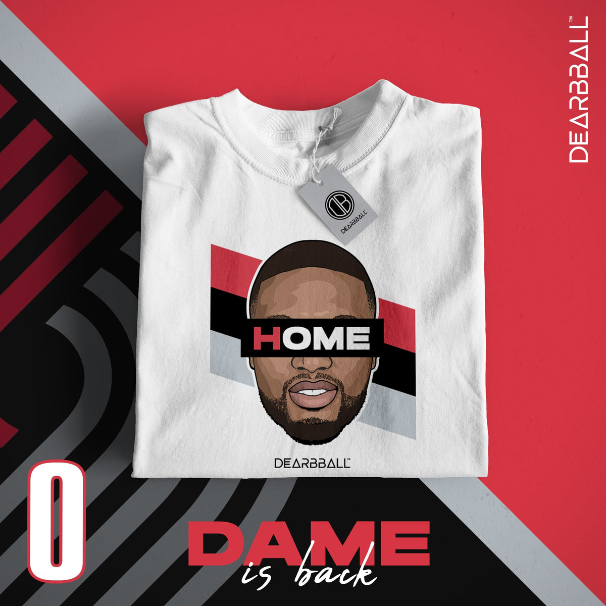 DearBBall T-Shirt - DAME HOME Stripes Edition