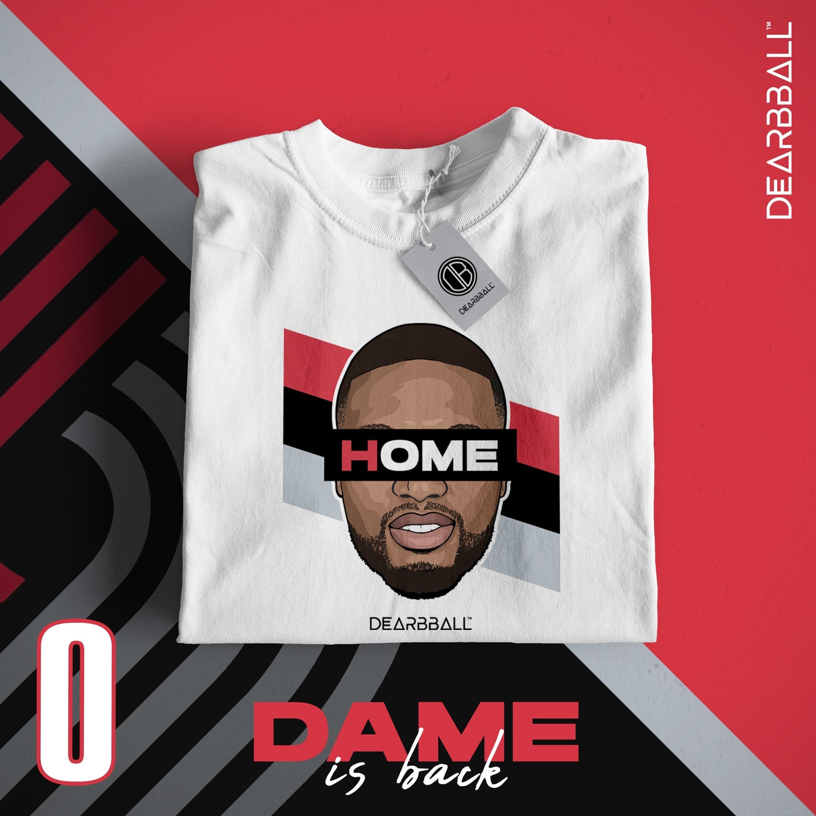 DearBBall T-Shirt - DAME HOME Stripes Edition