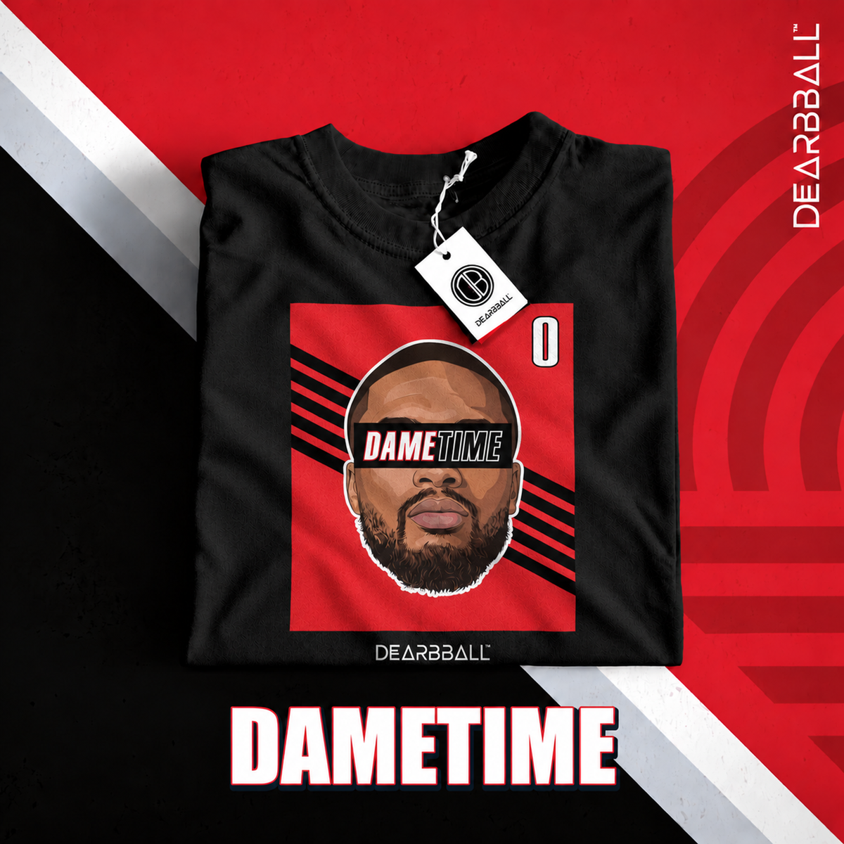 DearBBall T-Shirt - DAMETIME 0 Portland Stripes Edition