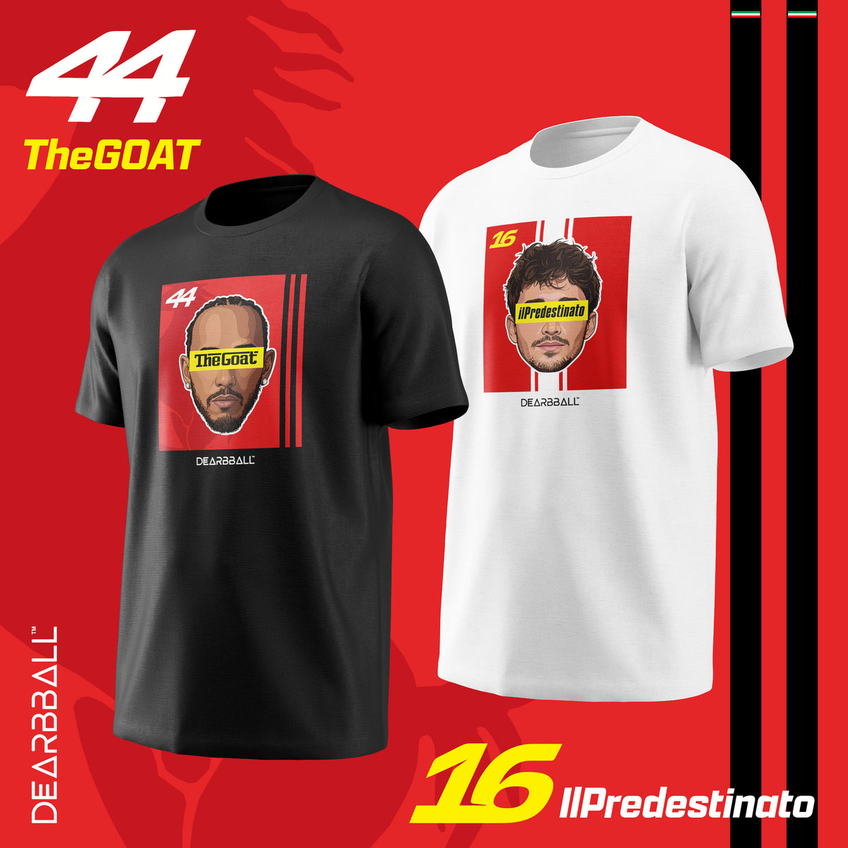 DearBBall Ensemble T-Shirts - TheGOAT 44 × Predestinato Edition