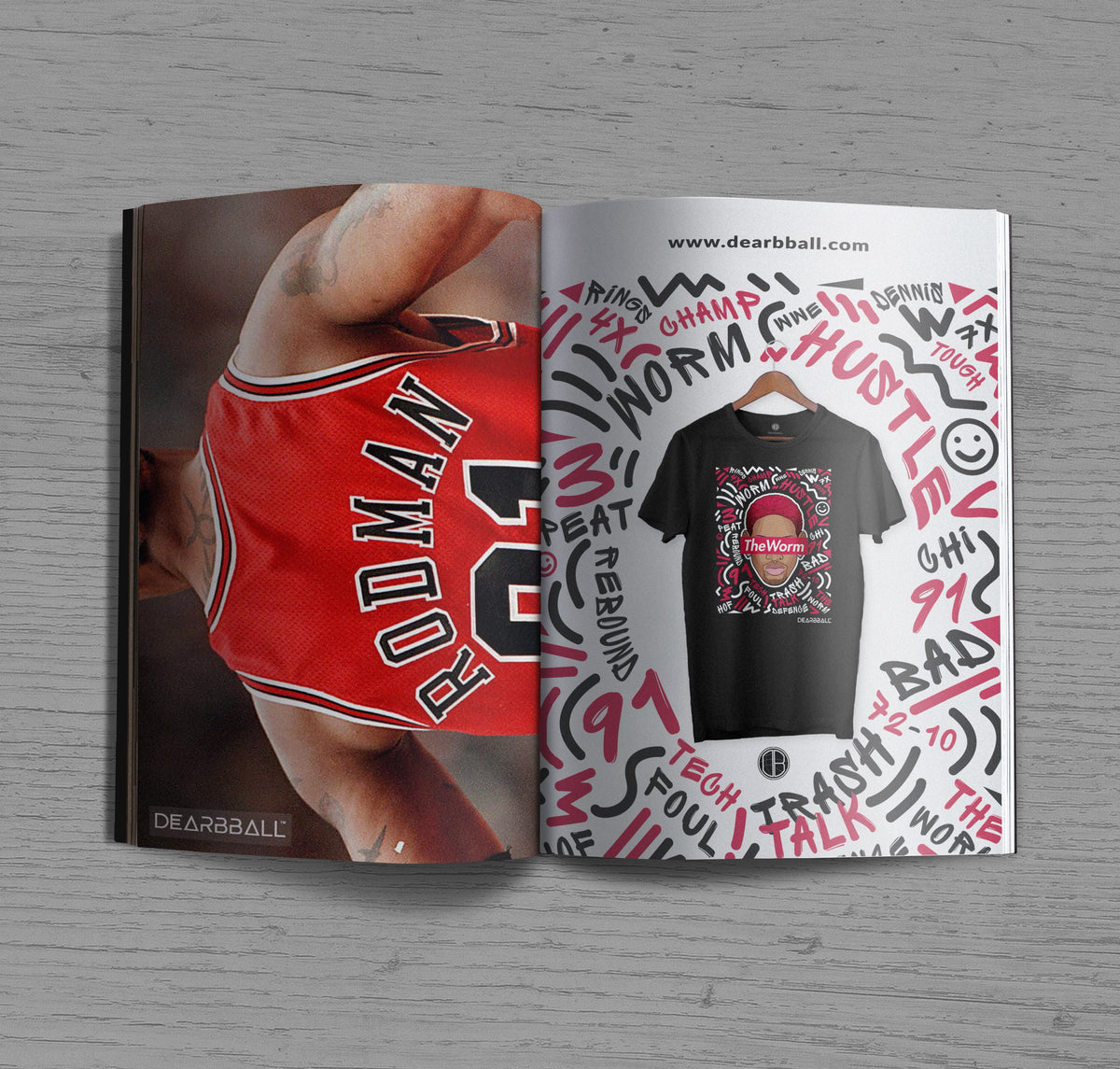 DearBBall T-Shirt - TheWORM Words Matter Edition