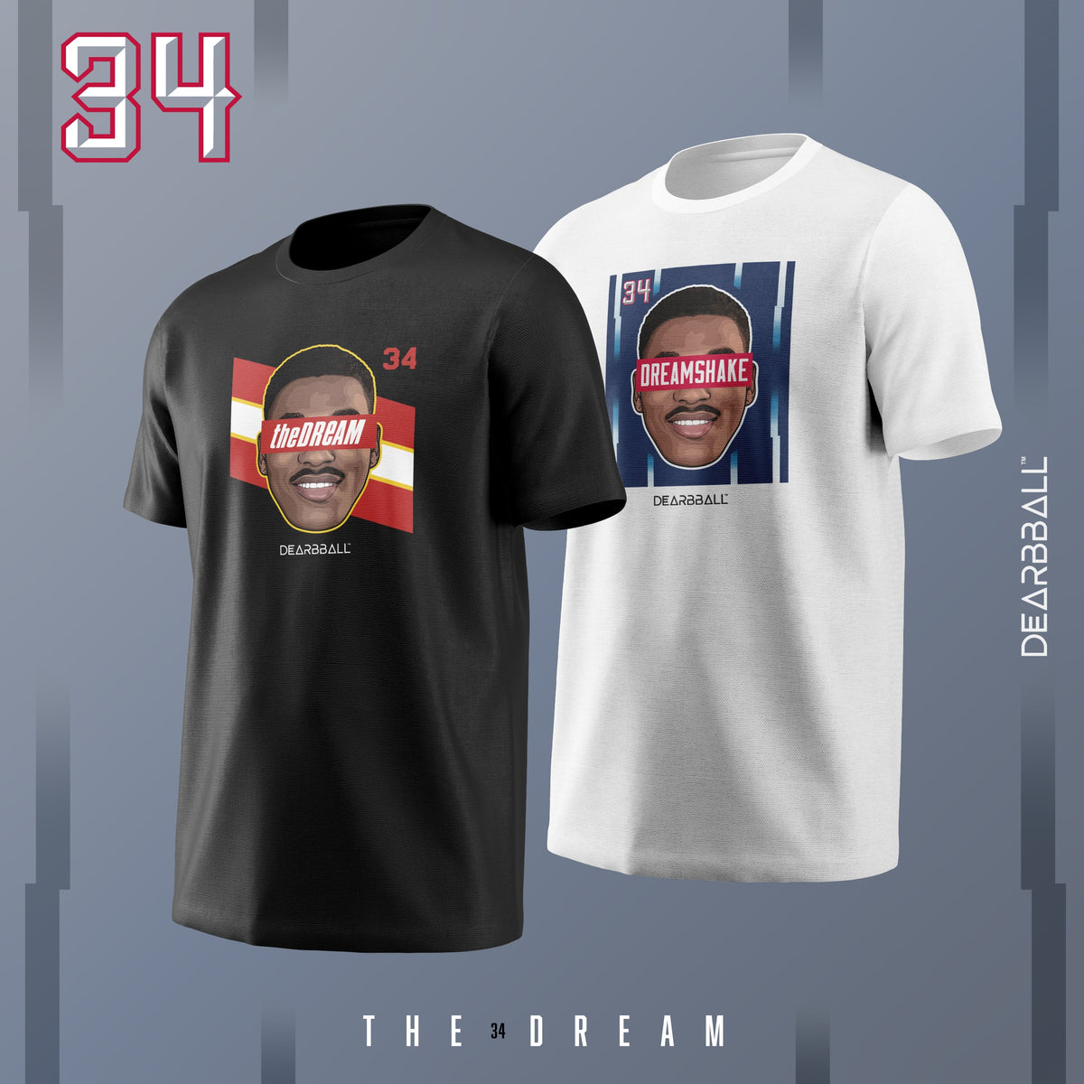 DearBBall Pack 4 T-Shirts - The DREAM x BIG FUNDAMENTAL Legends Playoffs Edition 