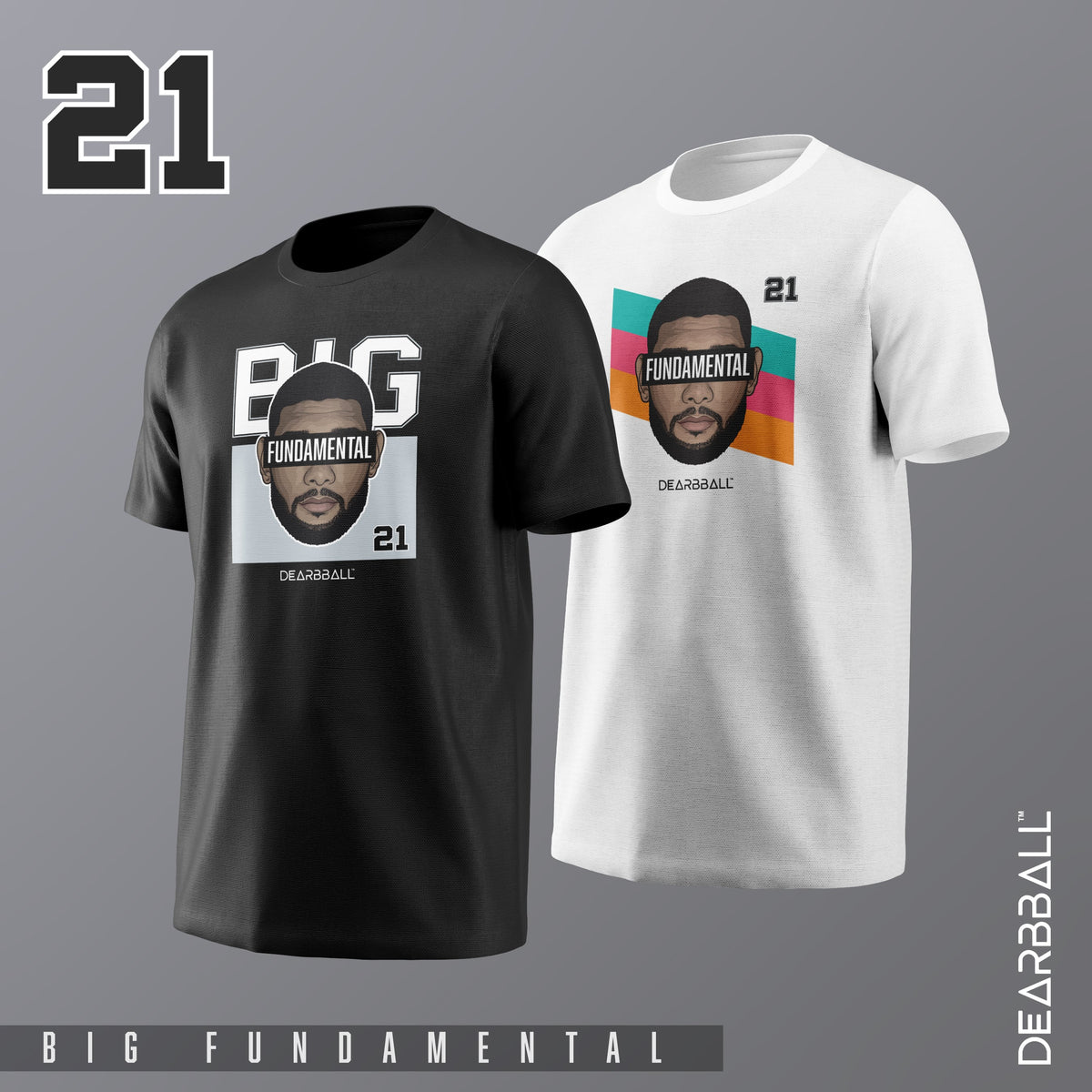 DearBBall Pack 4 T-Shirts - The DREAM x BIG FUNDAMENTAL Legends Playoffs Edition 