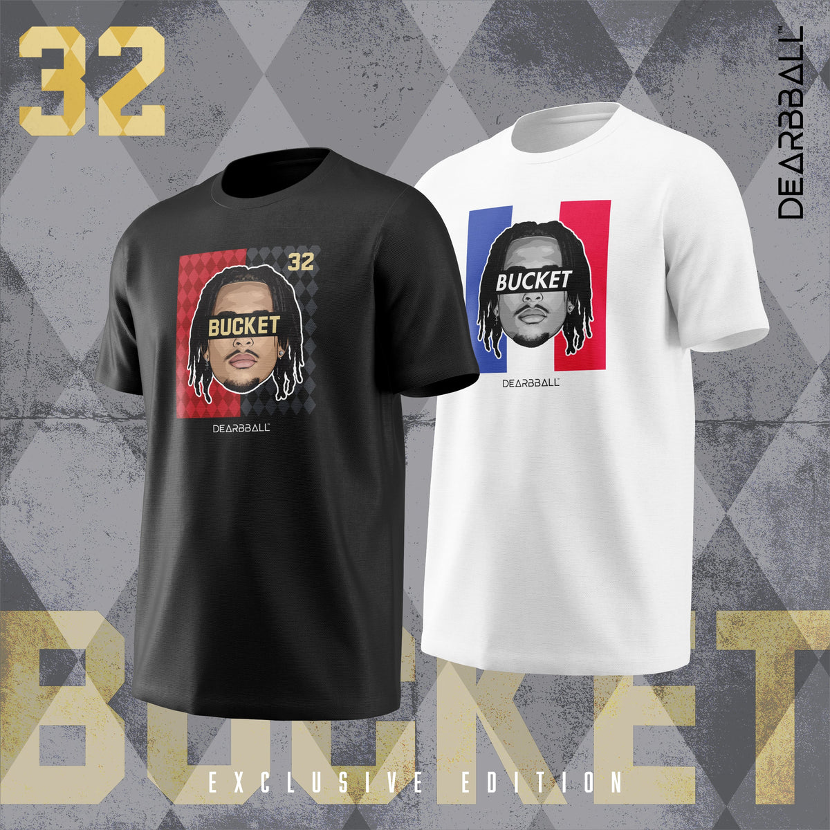 DearBBall T-Shirt - BUCKET Bicolor Edition