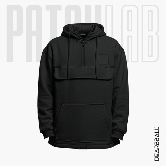 Felpa con Zip 3/4 PatchLab