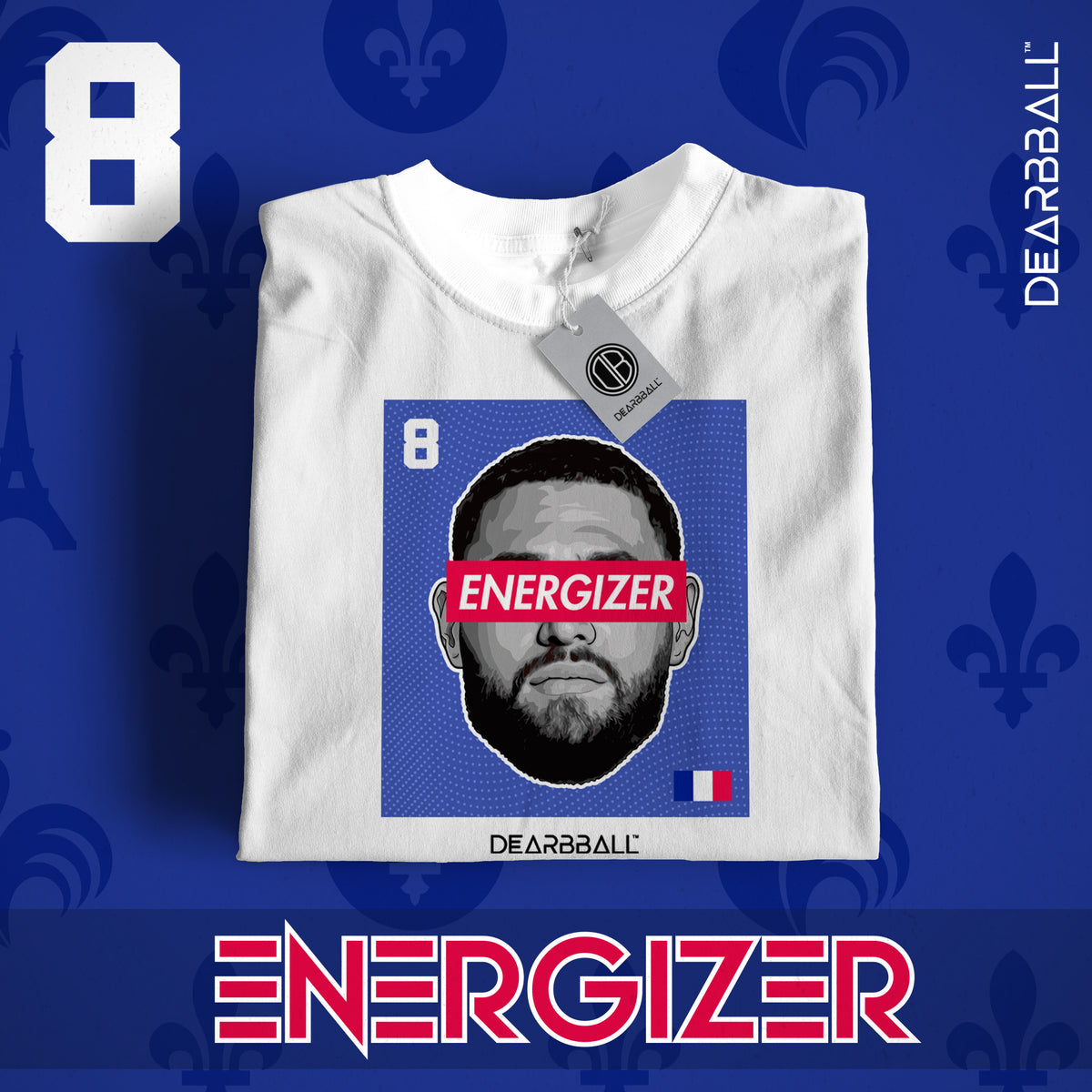 T-Shirt DearBBall - Edição ENERGIZER 10 France Clean