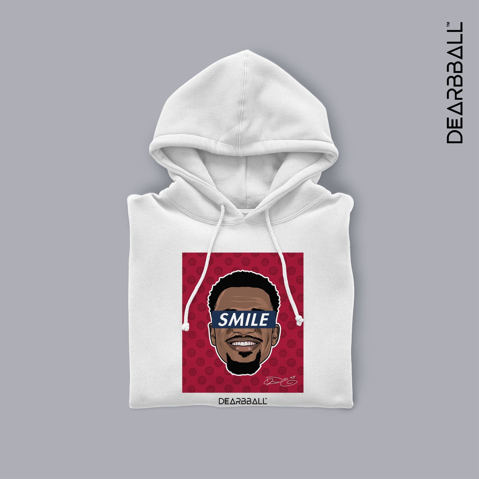 DearBBall Sweat à Capuche - ENNIS SMILE Pattern Edition