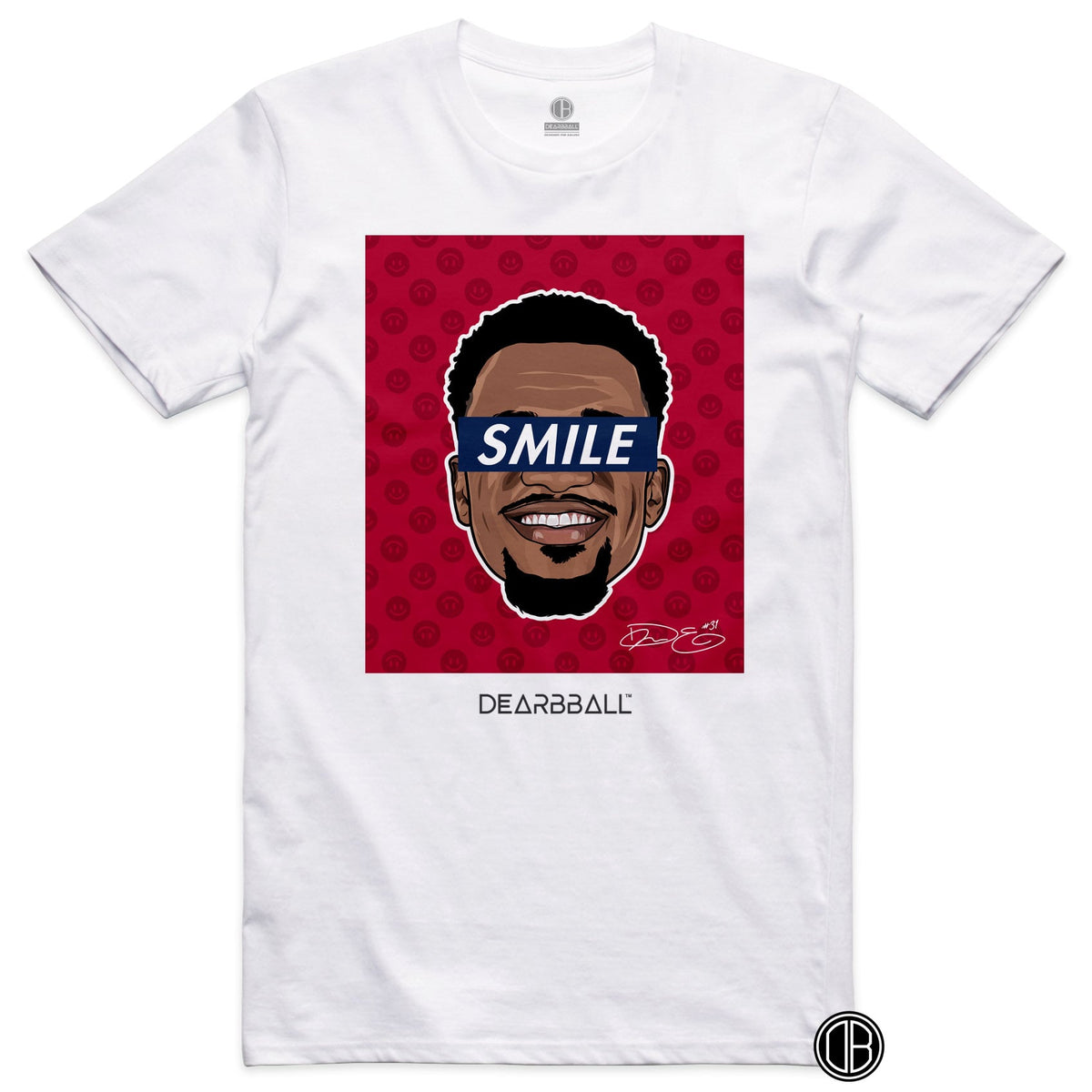 DearBBall T-skjorte - ENNIS SMILE Mønster Edition