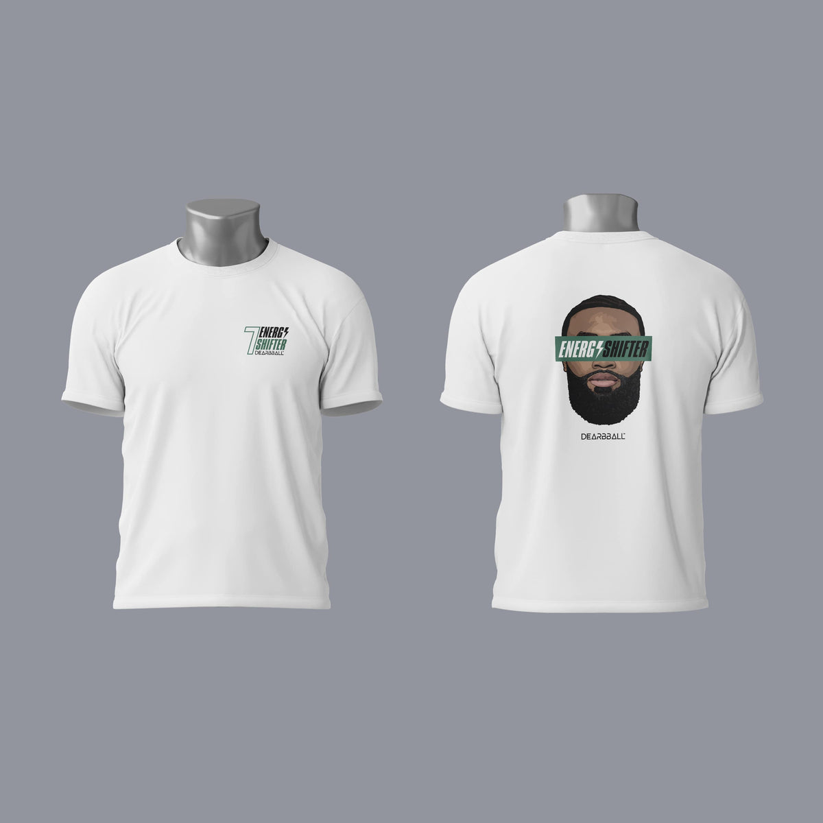 DearBBall T-Shirt - ENERGY SHIFTER Boston Patch Embroidered Premium Edition