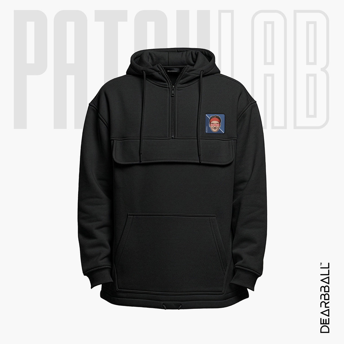 Felpa con Zip 3/4 PatchLab