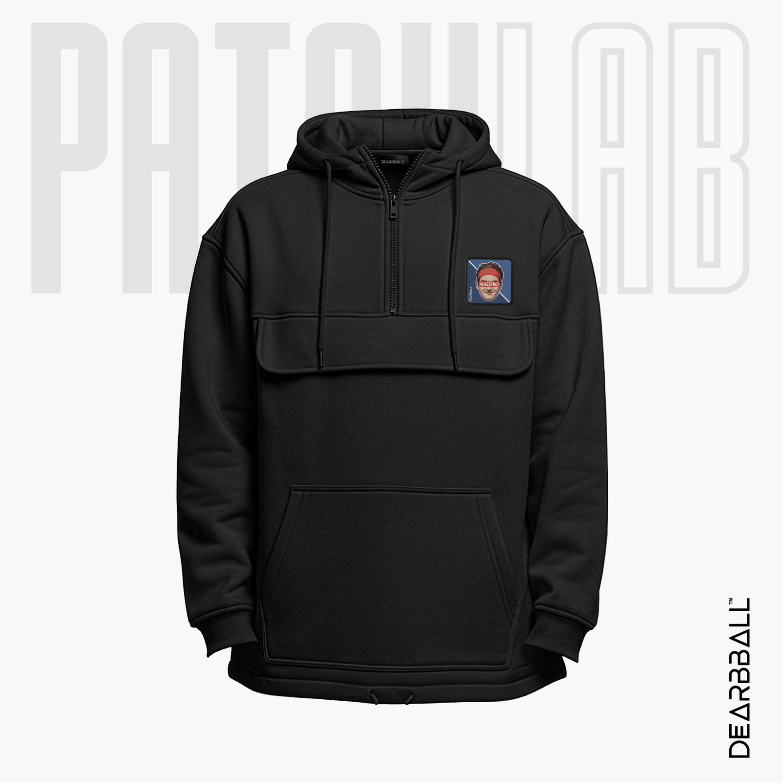 Hettegenser 3/4 Glidelås PatchLab