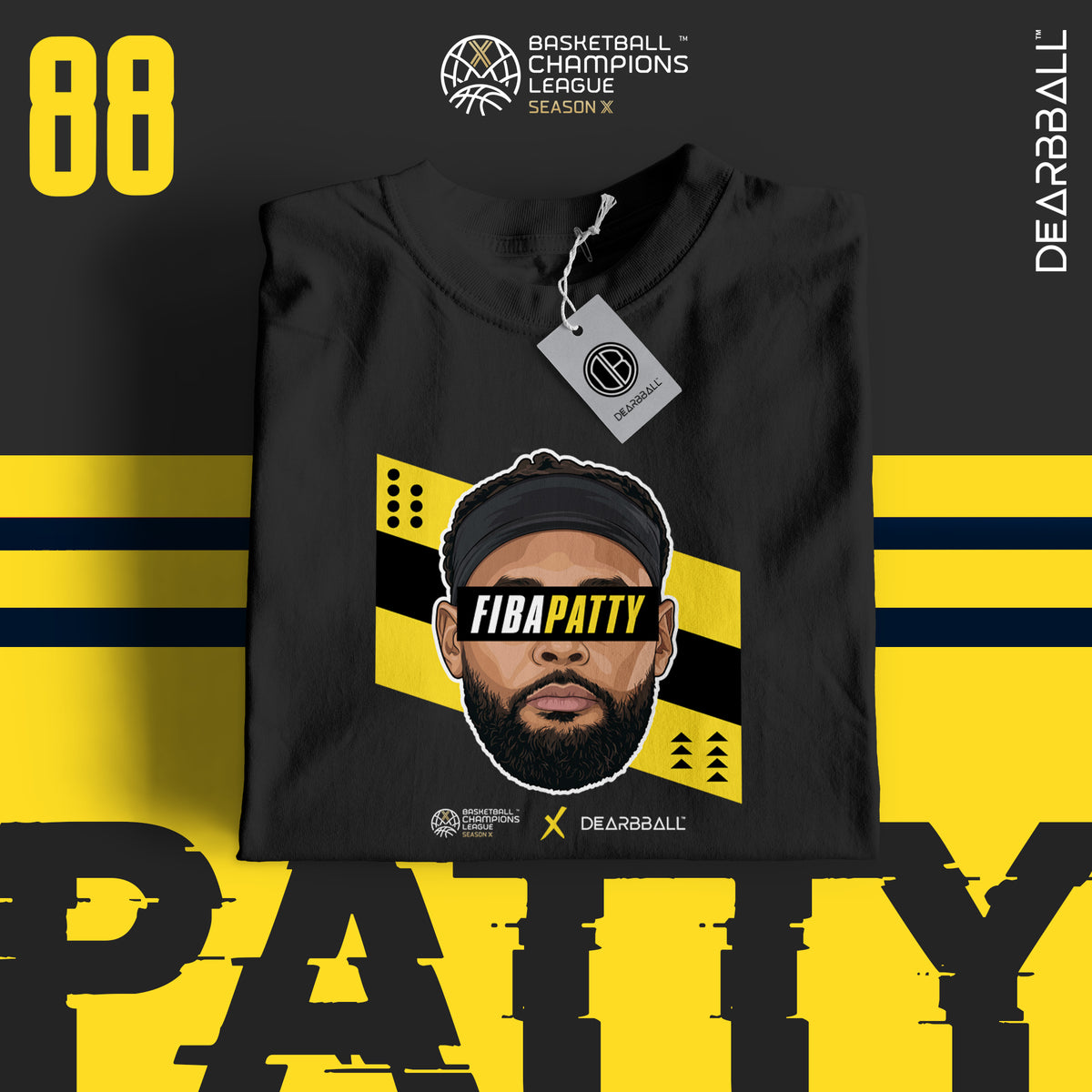 DearBBall T-Shirt - FIBAPATTY Streifen Edition