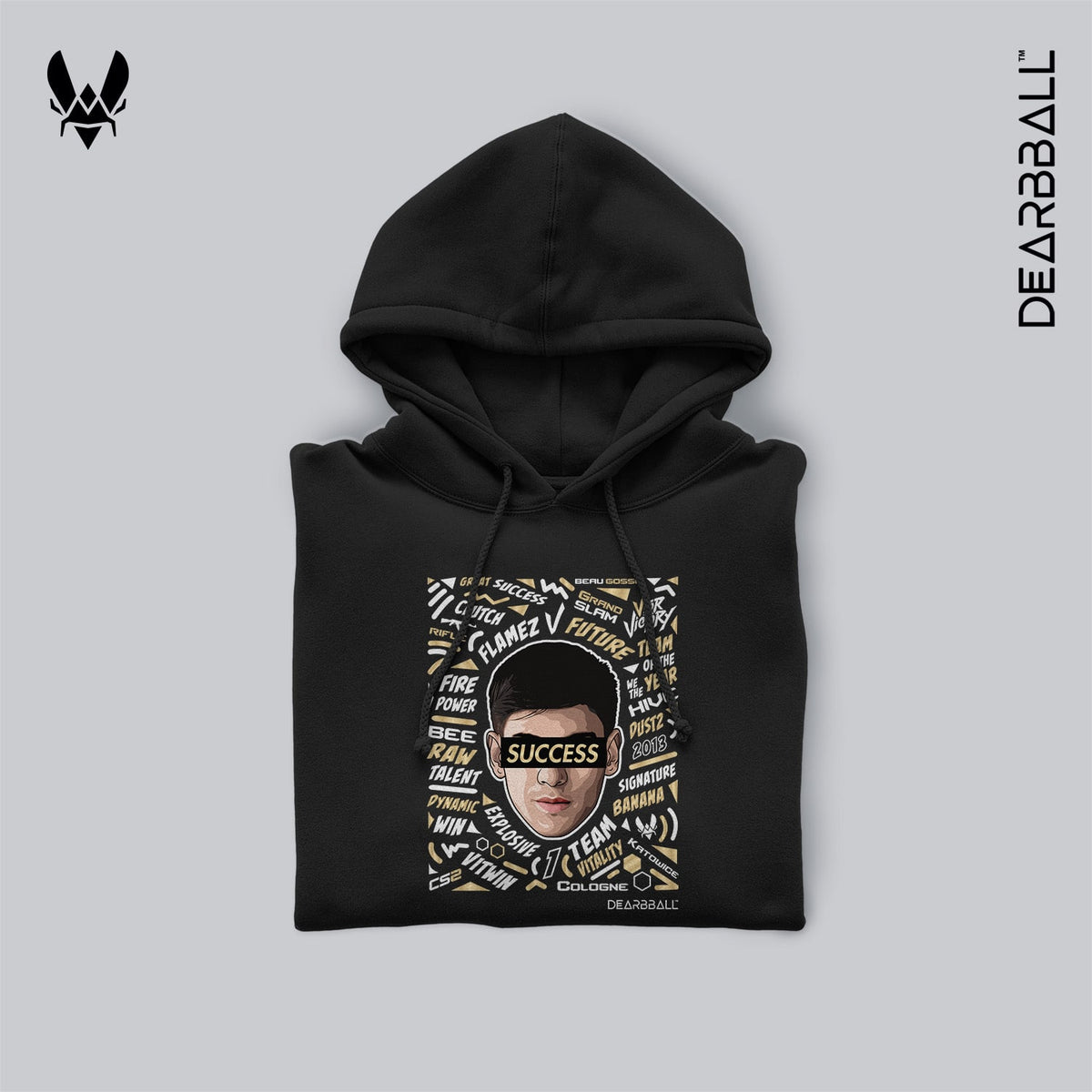 DearBBall Sweat à Capuche - FLAMEZ SUCCESS Words Matter VITALITY