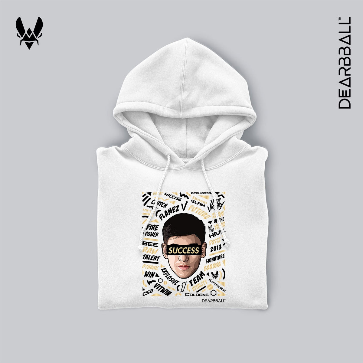 DearBBall Sweat à Capuche - FLAMEZ SUCCESS Words Matter VITALITY