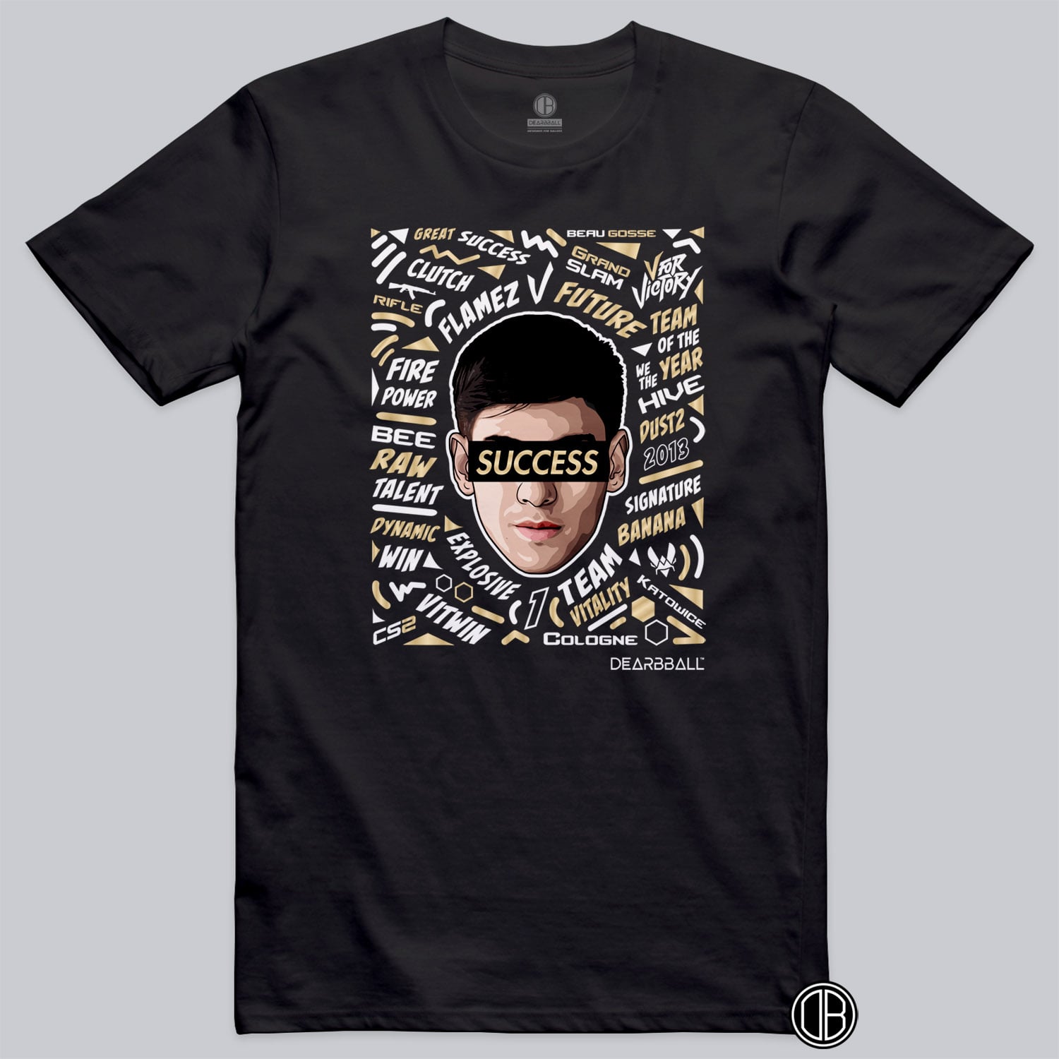 T-shirt DearBBall - VITALITY FLAMEZ SUCCES Words Matter