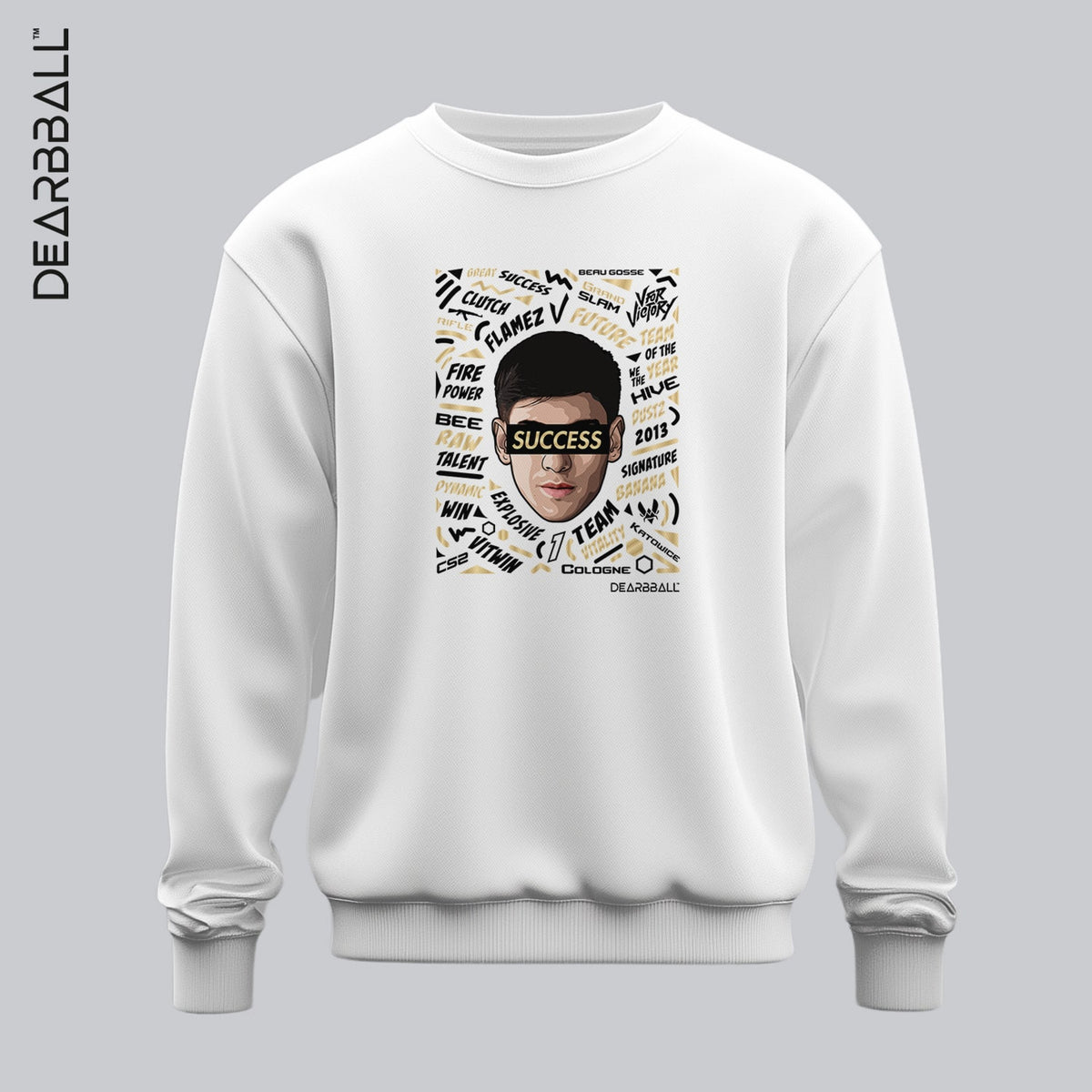 DearBBall Sweatshirt - FLAMEZ SUCCESS Words Matter VITALITY