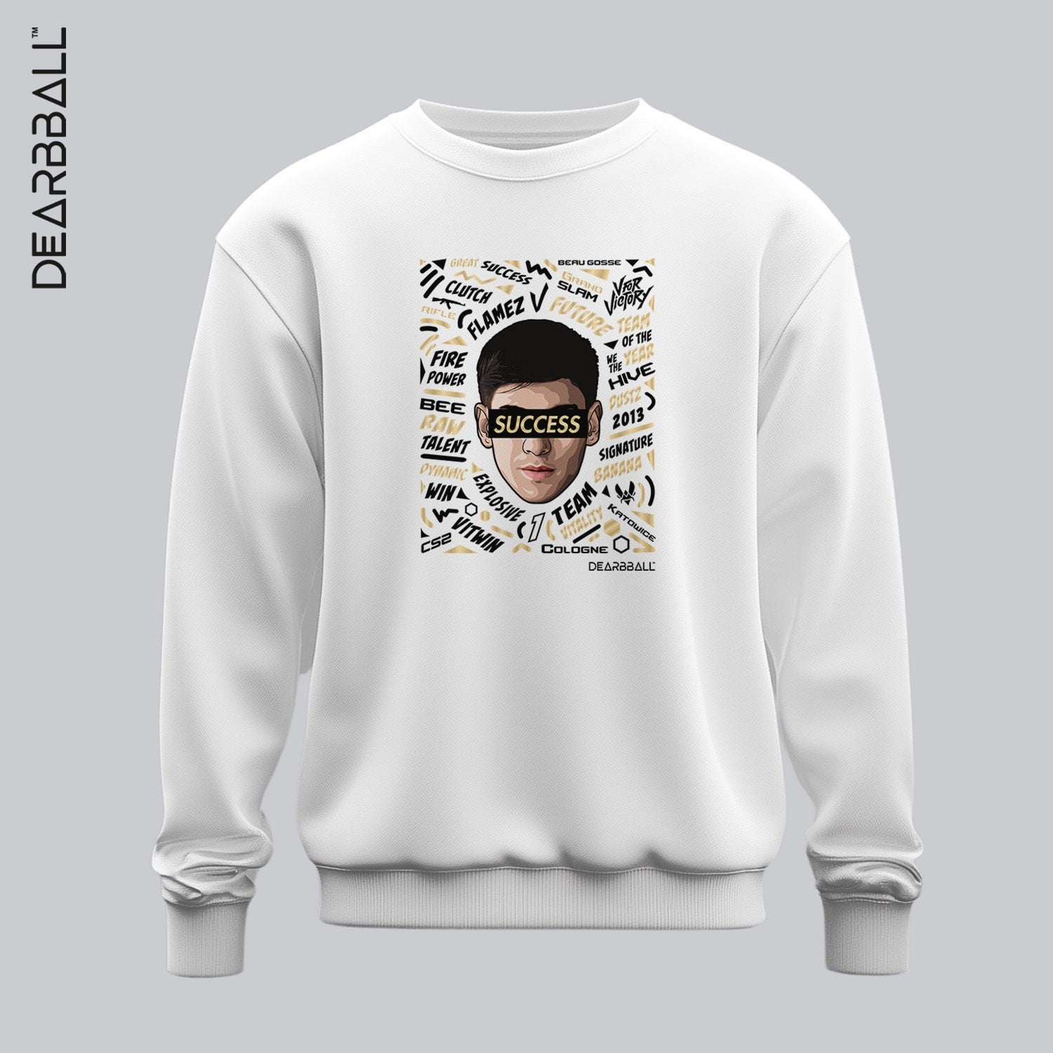 DearBBall Sweatshirt - FLAMEZ SUCCESS Words Matter VITALITY
