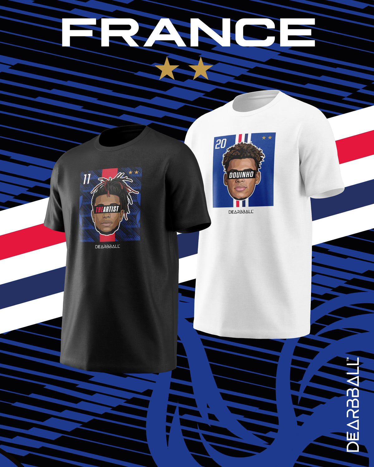 DearBBall 2 T-Shirts - TheARTIST x DOUINHO CDM Edition