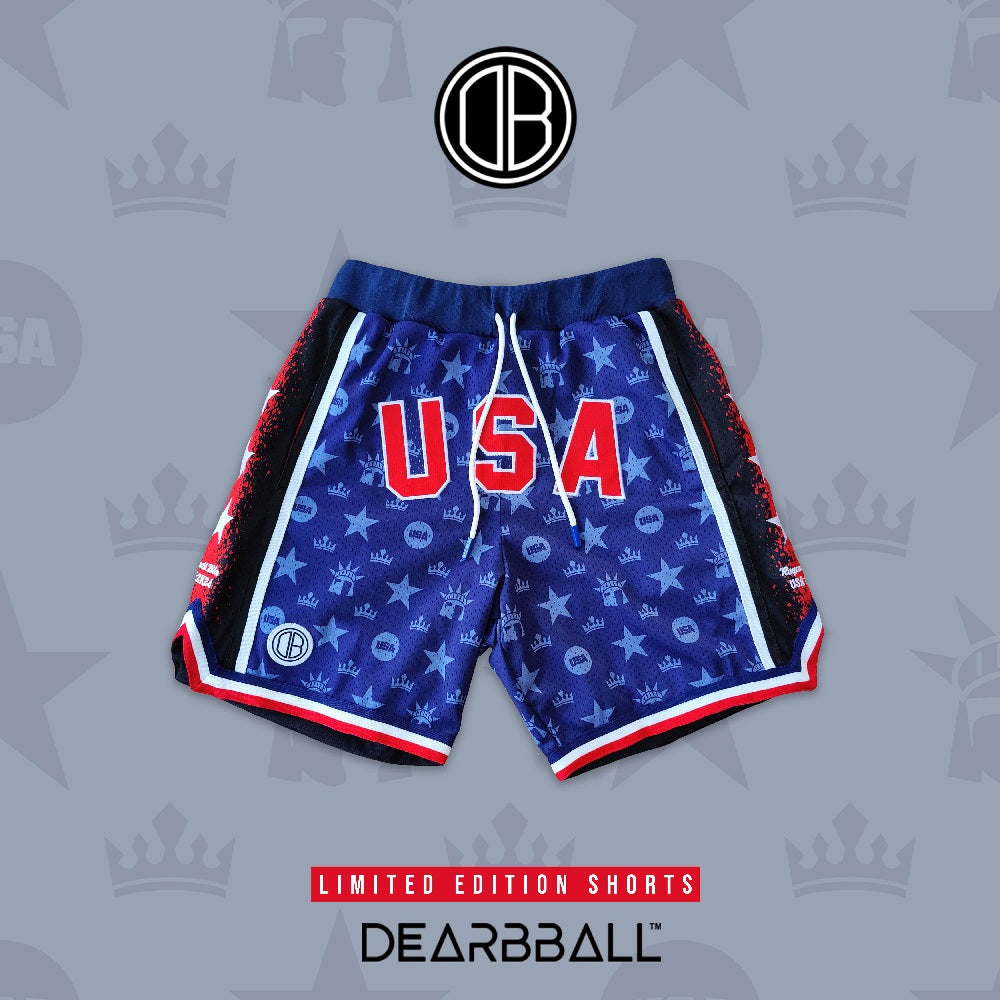 SHORT MESH DEARBBALL USA - ROYAUTÉ BLUE LIMITED EDITION