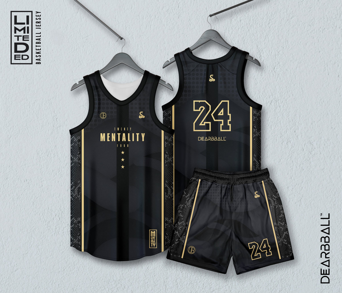 Conjunto DearBBall Camisola e Calções - Edição Ouro MENTALITY 24