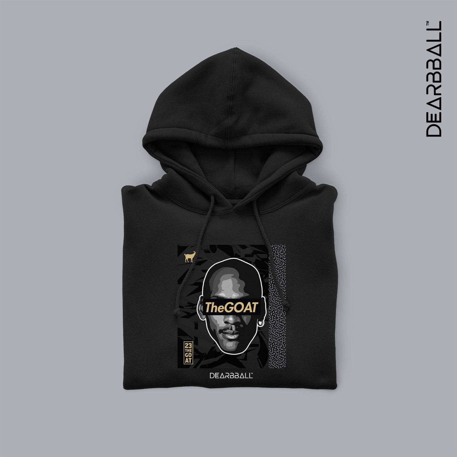 DearBBall Sweat à Capuche - TheGOAT Black & Gold Luxury Edition