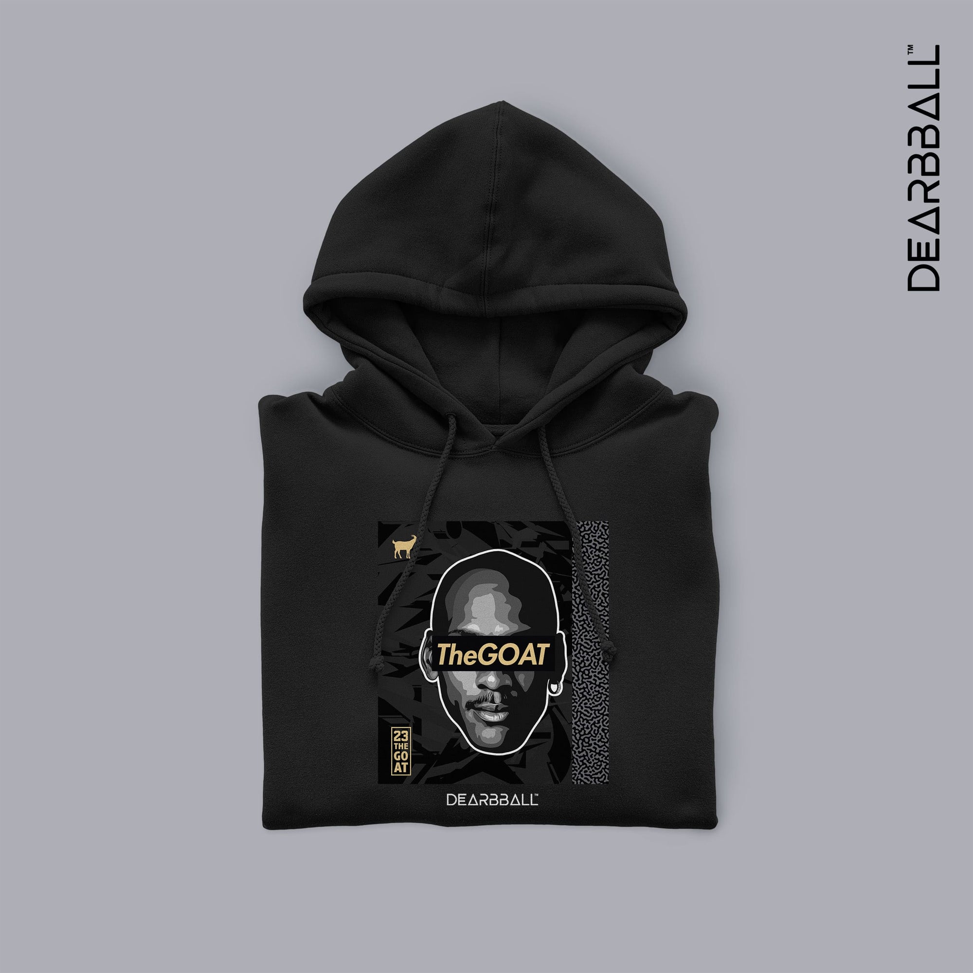 DearBBall Sweat à Capuche - TheGOAT Black & Gold Luxury Edition