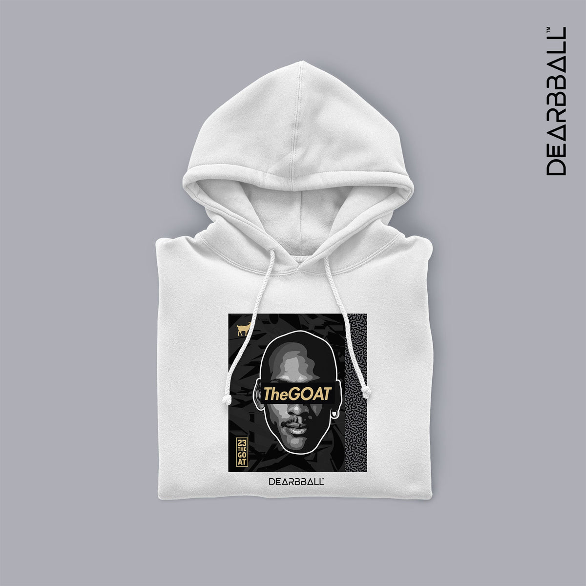 DearBBall Sweat à Capuche - TheGOAT Black &amp; Gold Luxury Edition