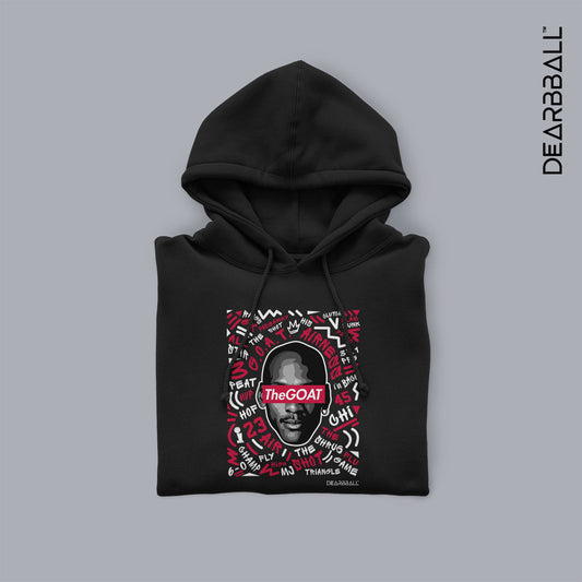 DearBBall Felpa con Cappuccio - TheGOAT Words Matter Edition