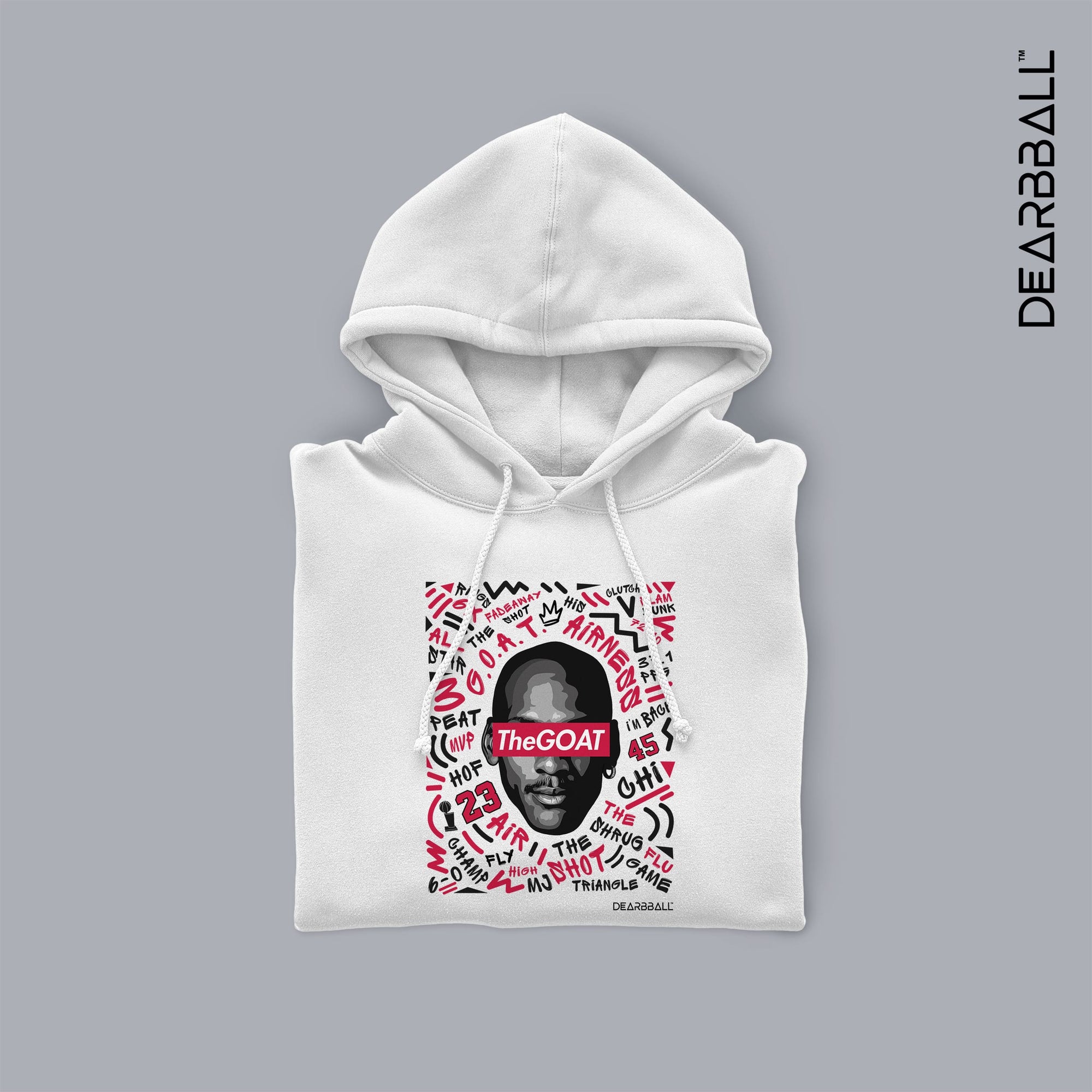 DearBBall Sweat à Capuche - TheGOAT Words Matter Edition