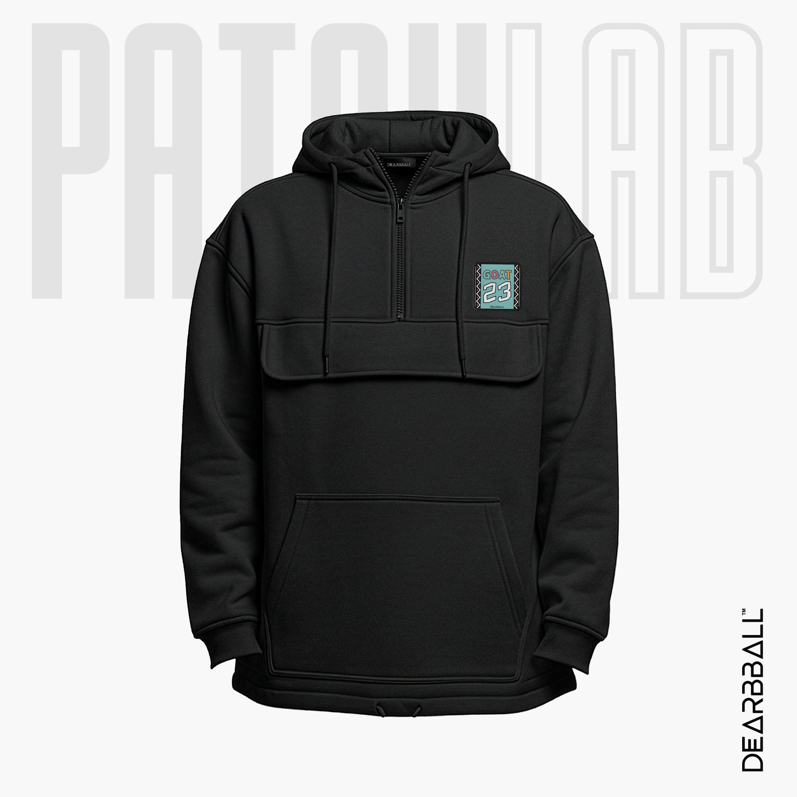 Hettegenser 3/4 Glidelås PatchLab