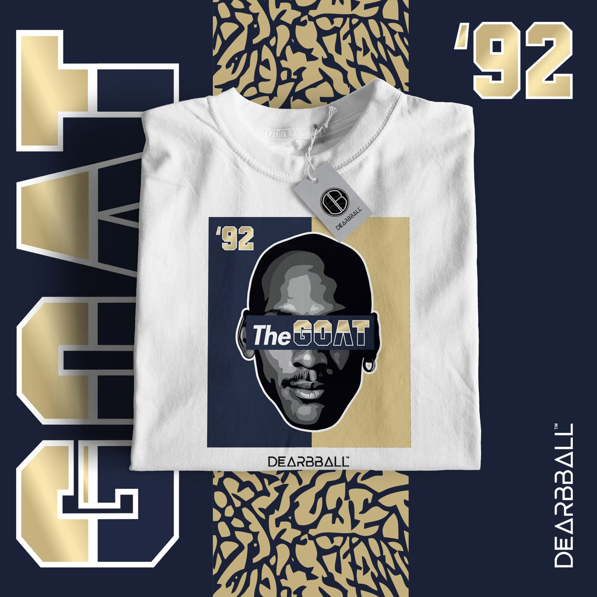 DearBBall T-skjorte - The GOAT Dream Team 92 Gold Edition