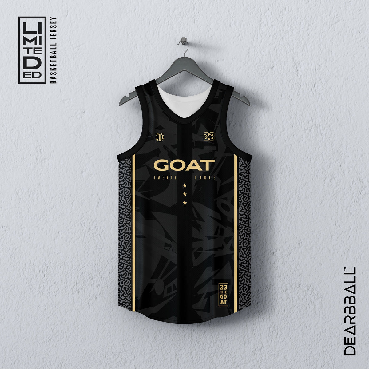 DearBBall Trikot - TheGOAT 23 Gold Edition