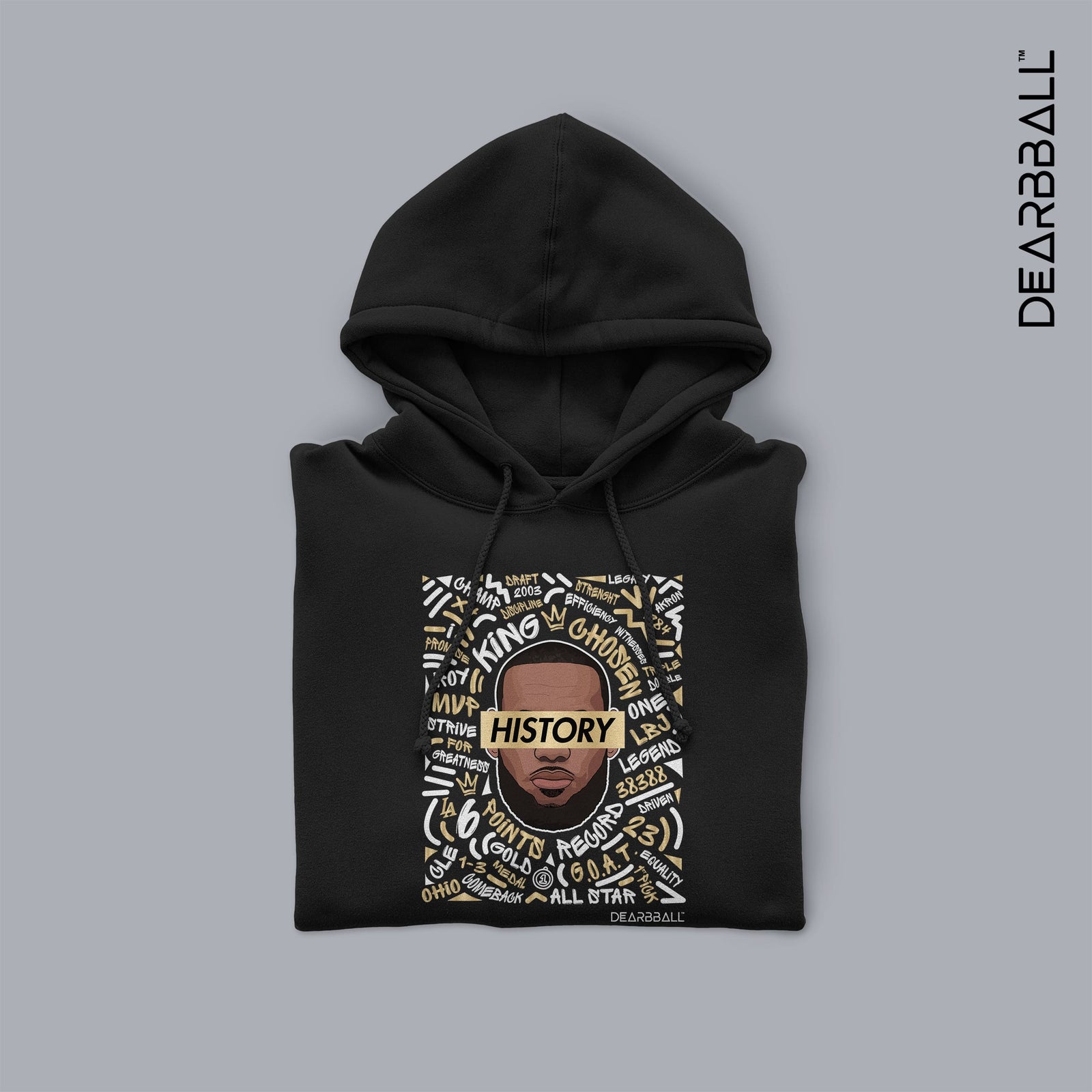 DearBBall Sweat à Capuche - KING History Words Matter Edition