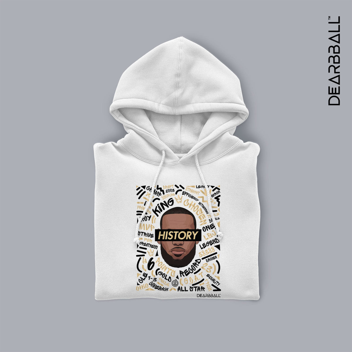 DearBBall Sweat à Capuche - HISTORY WORDS MATTER BOG Premium Edition