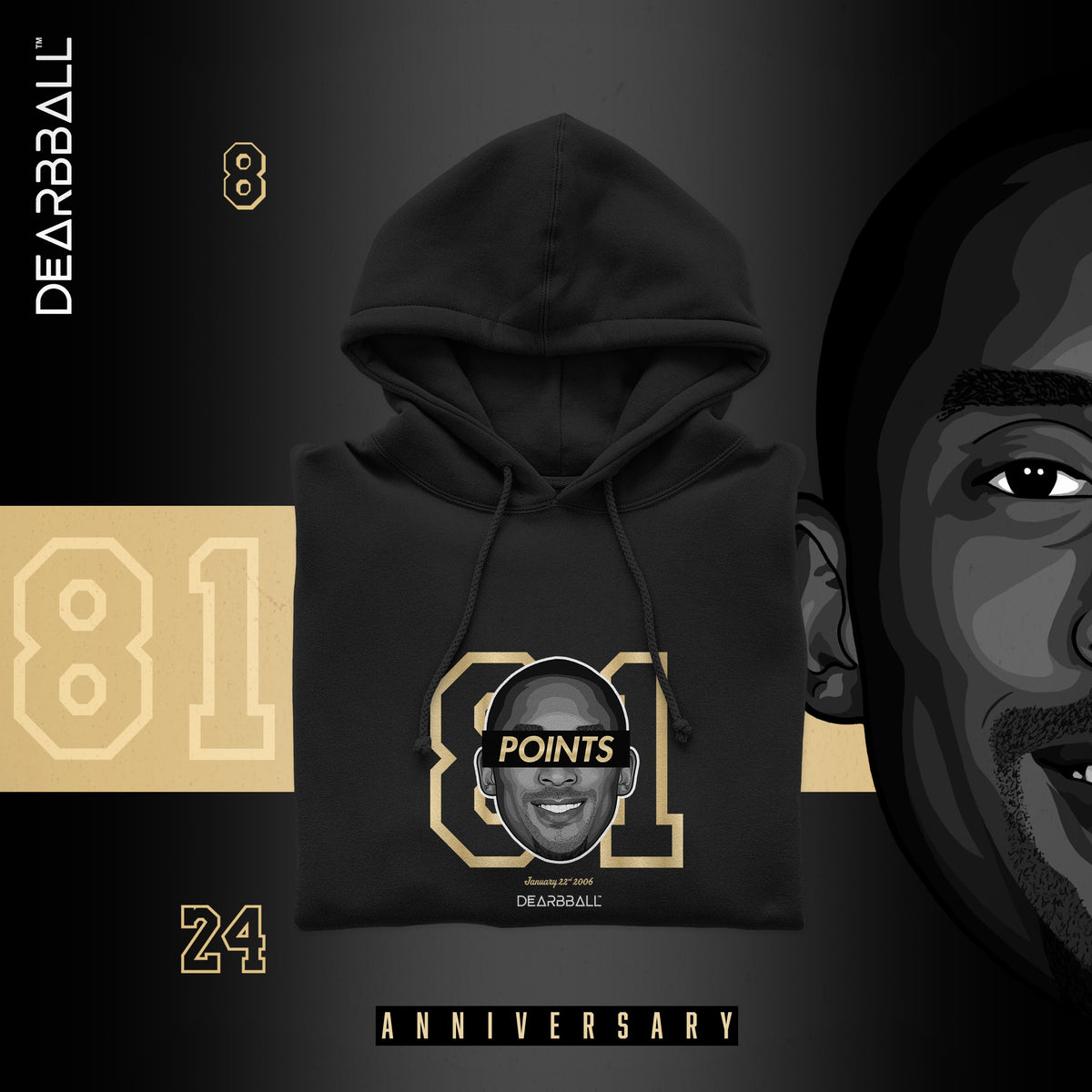Dearbball Sweat à Capuche - 81 pts Record Gold Edition