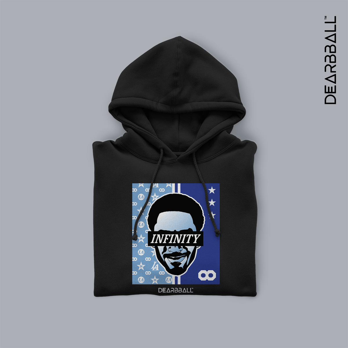 DearBBall Sweat à Capuche - INFINITY Light Blue Pattern Edition