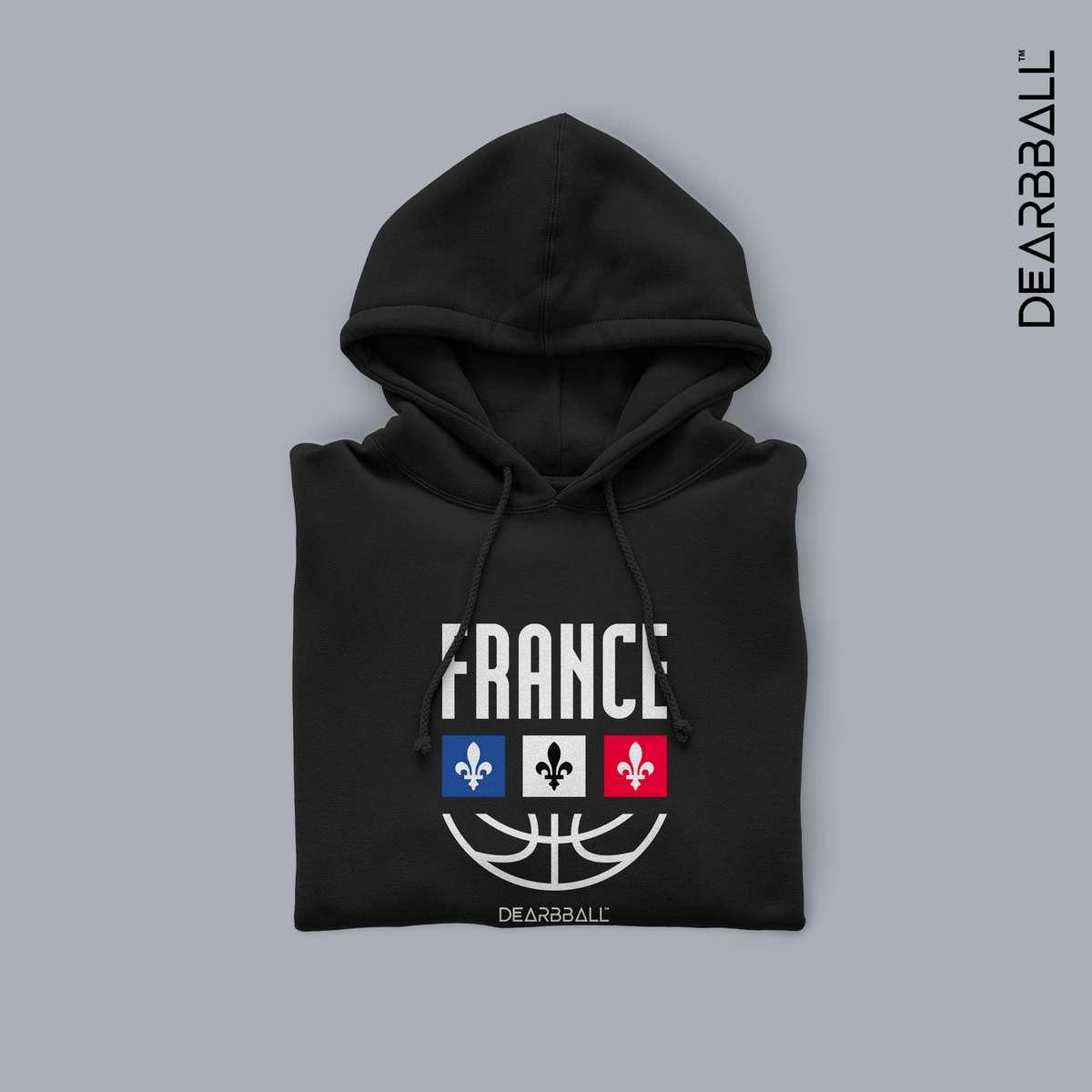 DearBBall Sweat à Capuche - FRANCE ROYAUTÉ Black Edition