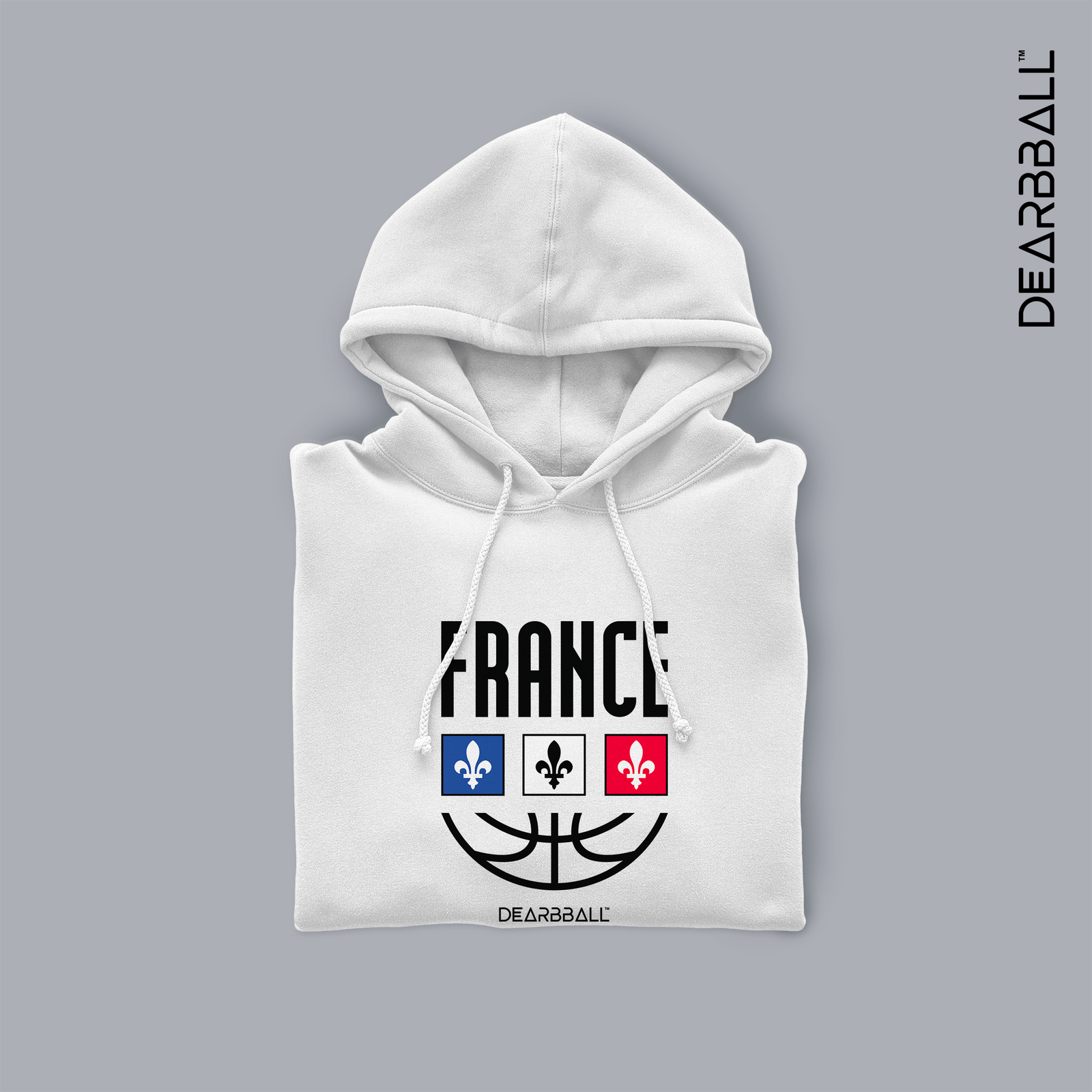 DearBBall Sweat à Capuche - FRANCE ROYAUTÉ Black Edition