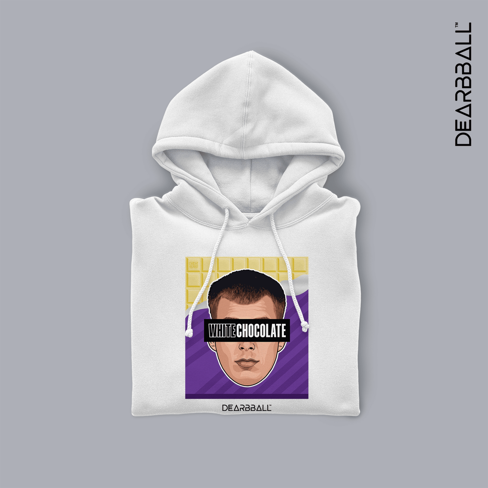 DearBBall Sweat à Capuche - White Open Bar Chocolate Edition