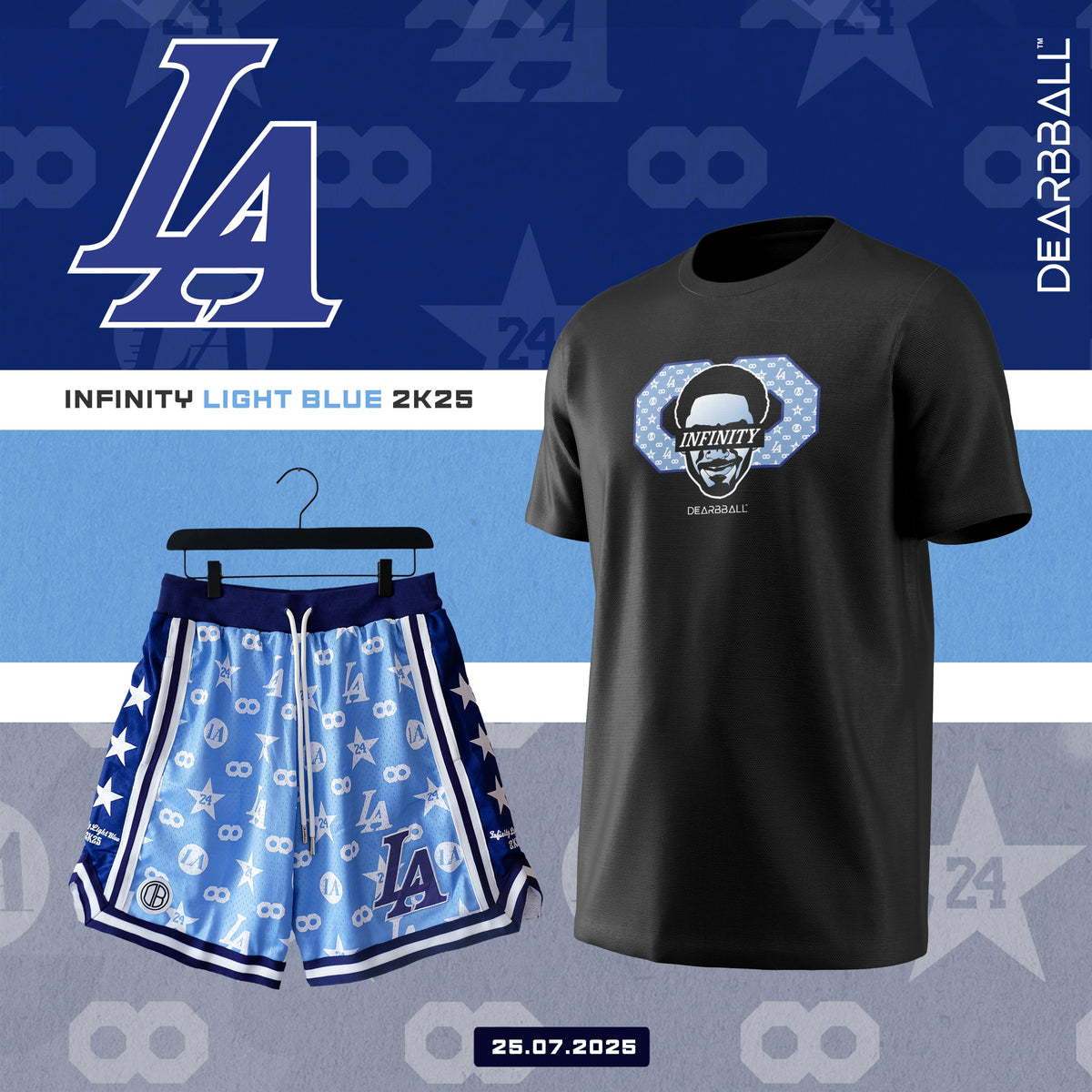 DBB SHORT MESH PREMIUM - INFINITY LIGHT BLUE ÉDITION LIMITÉE ♾️