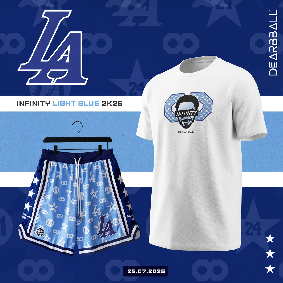 DBB SHORT MESH PREMIUM - INFINITY LIGHT BLUE ÉDITION LIMITÉE ♾️