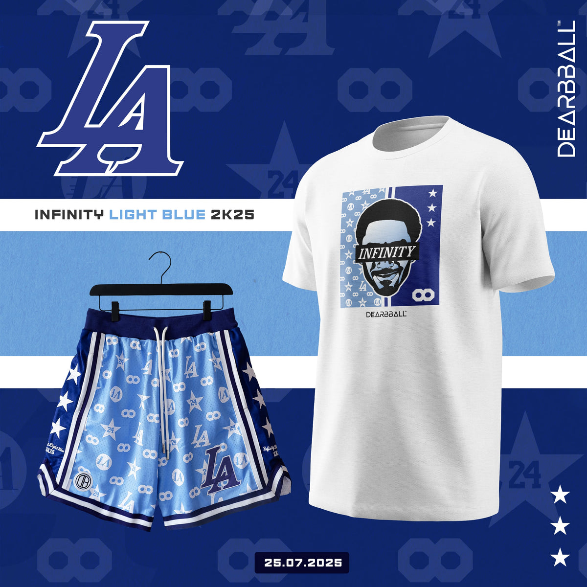 DBB SHORT MESH PREMIUM - INFINITY LIGHT BLUE ÉDITION LIMITÉE ♾️