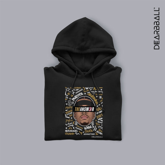DearBBall Felpa con Cappuccio - TheANSWER 3 Words Matter Edition