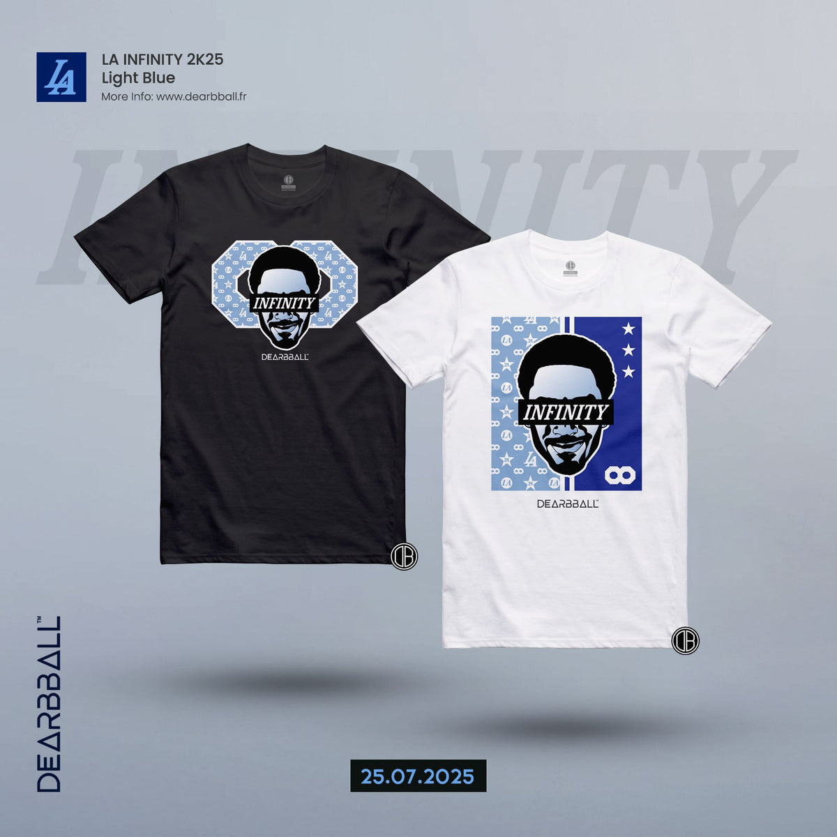 [ENFANT] T-Shirt - INFINITY Square Light Blue Edition