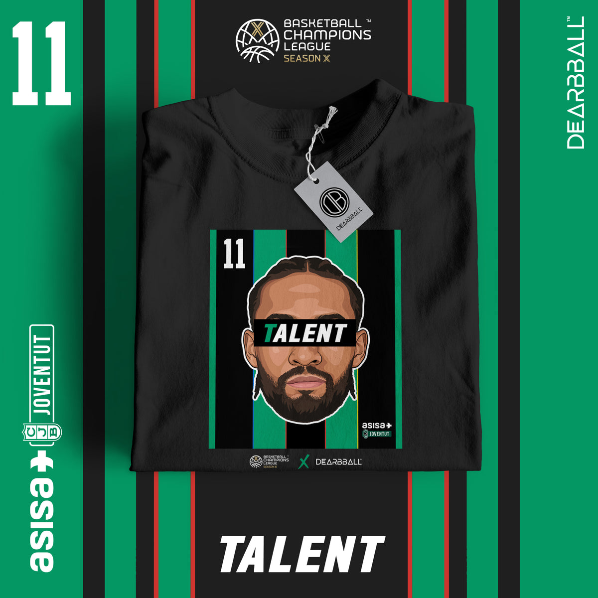 T-shirt DearBBall - Edição BCL JABARI Badalona