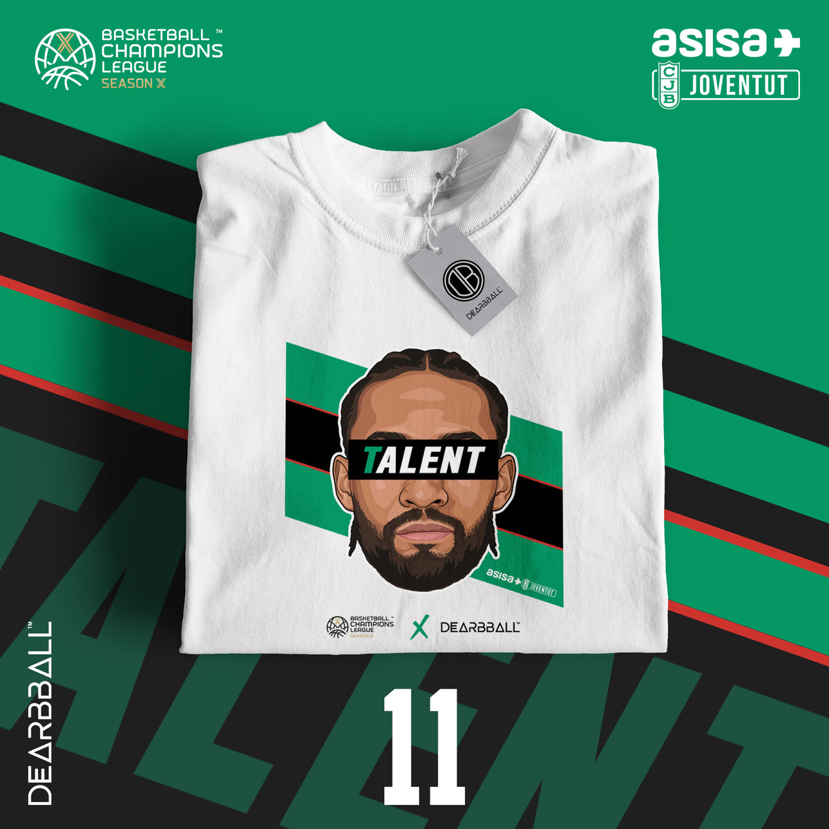 T-shirt DearBBall - Edição BCL JABARI Riscas